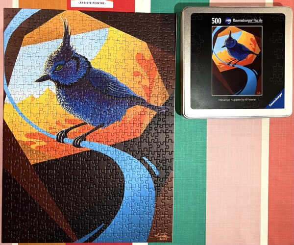 Puzzle « MÉSANGE HUPPÉE » 500 pièces